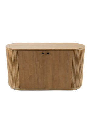 Ribbed Natural Acacia 2-Door Sideboard | OROA Modern | Oroa.com