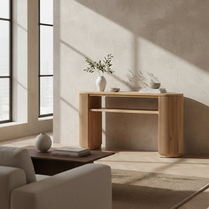   Natural Acacia Console Table | Oroa.com
