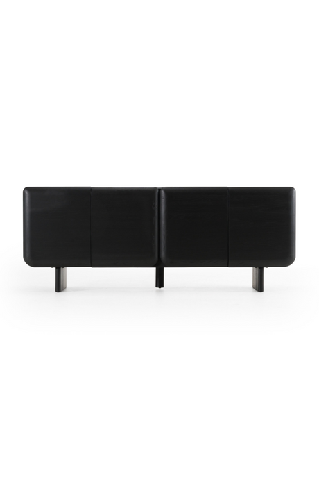 Black Lacquered 4-Door Sideboard | OROA Modern Steven | Oroa.com
