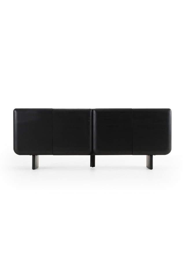 Black Lacquered 4-Door Sideboard | OROA Modern Steven | Oroa.com