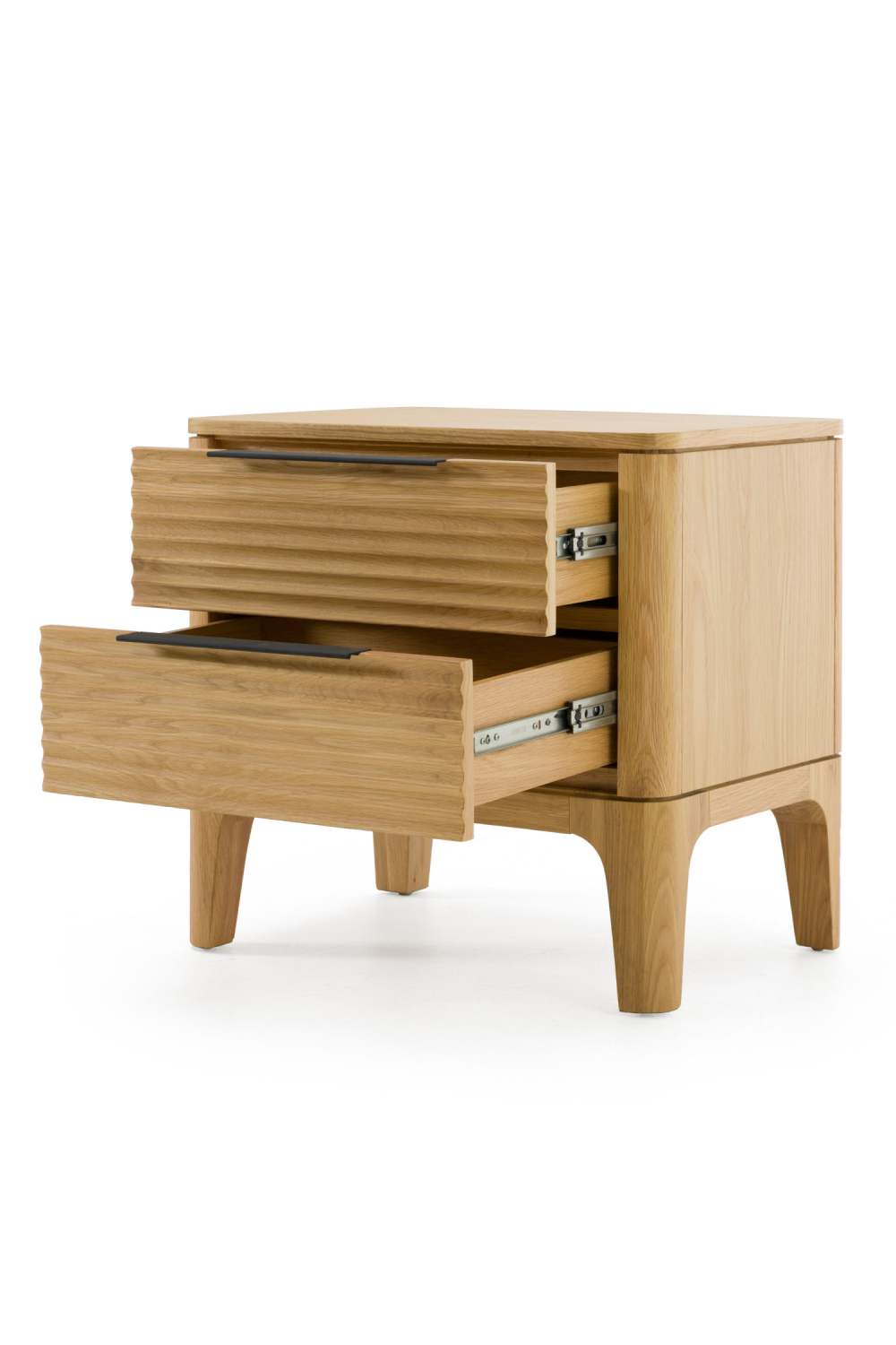 2-Drawer Solid Oak Nightstand | OROA Modern Seattle | Oroa.com