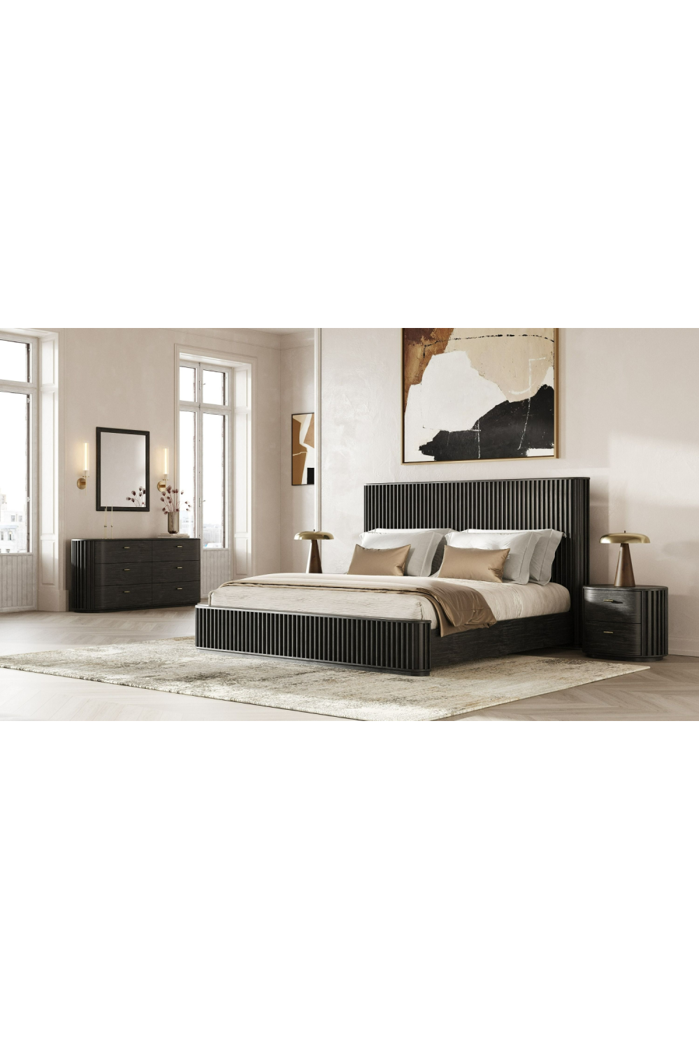 Solid Acacia 2-Drawer Nightstand | OROA Modern Fields | Oroa.com