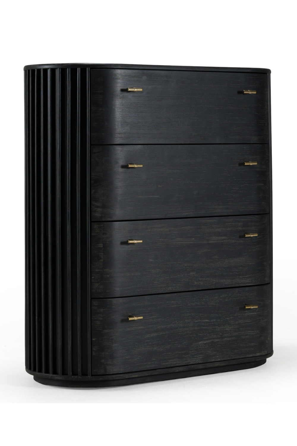 Black Acacia 4-Drawer Chest | OROA Modern Fields | Oroa.com