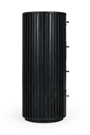 Black Acacia 4-Drawer Chest | OROA Modern Fields | Oroa.com