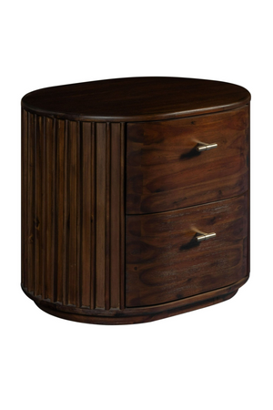 Solid Acacia 2-Drawer Nightstand | OROA Modern Fields | Oroa.com