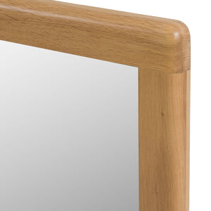   Modern Natural Oak Mirror | Oroa.com