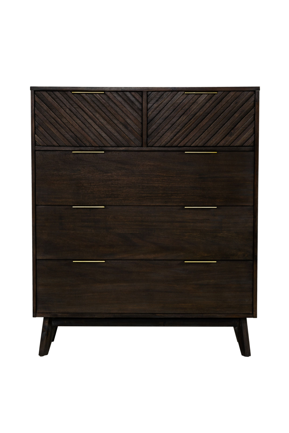 Acacia Chevron 5-Drawer Chest | OROA Modern Daisy | Oroa.com