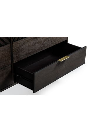  Dark Acacia 6-Drawer Dresser | Oroa.com