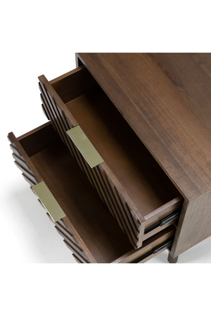 Acacia Chevron 2-Drawer Nightstand | OROA Modern Daisy | Oroa.com