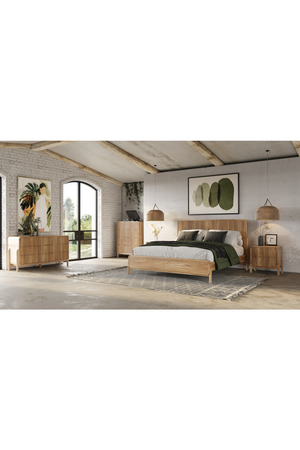 Natural Oak Slatted Bed | OROA Modern Mikala | Oroa.com