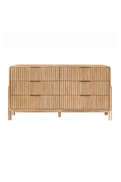 Natural Oak 6-Drawer Dresser | OROA Modern Mikala | Oroa.com
