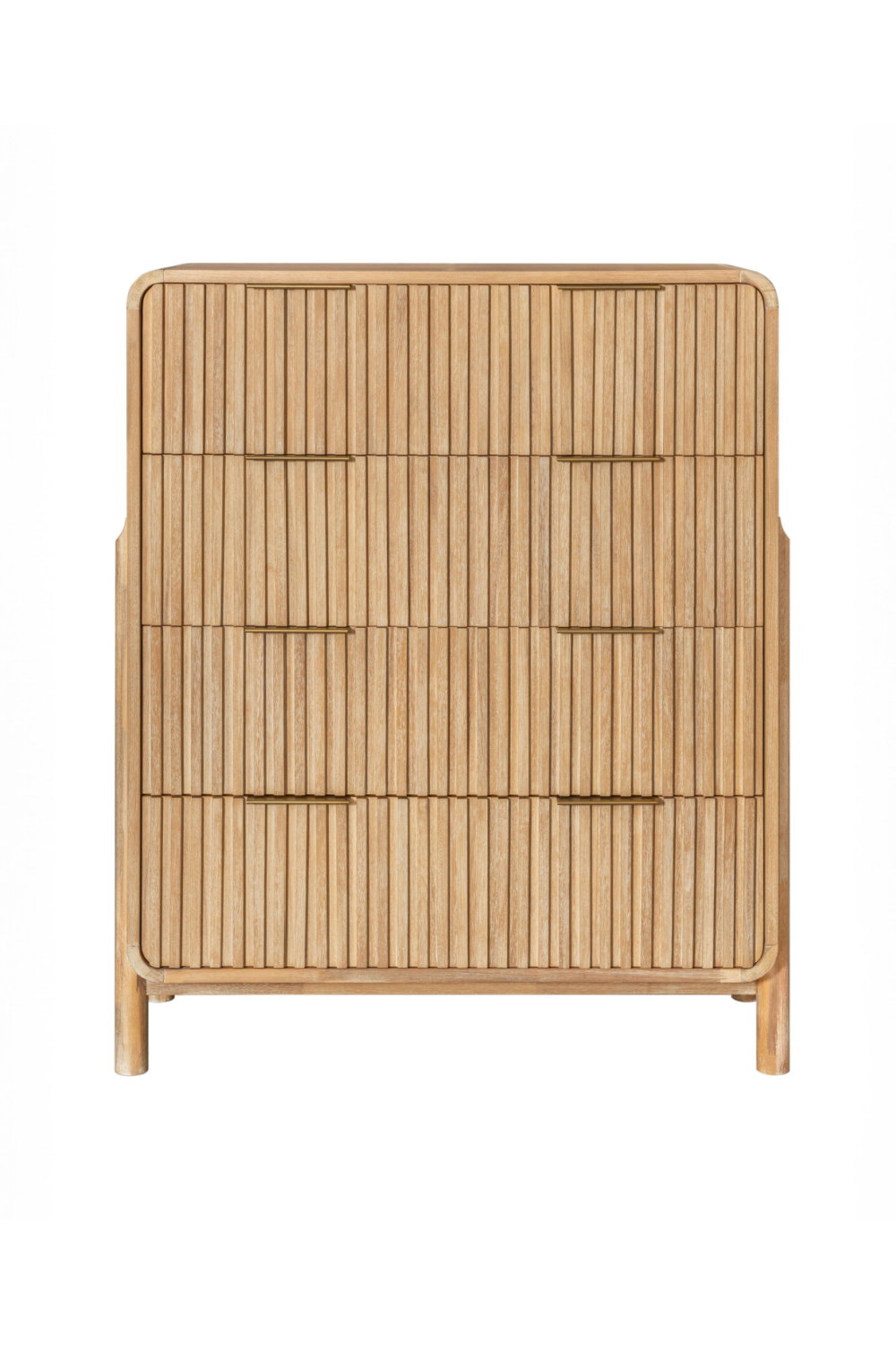 Natural Oak 4-Drawer Chest | OROA Modern Mikala | Oroa.com