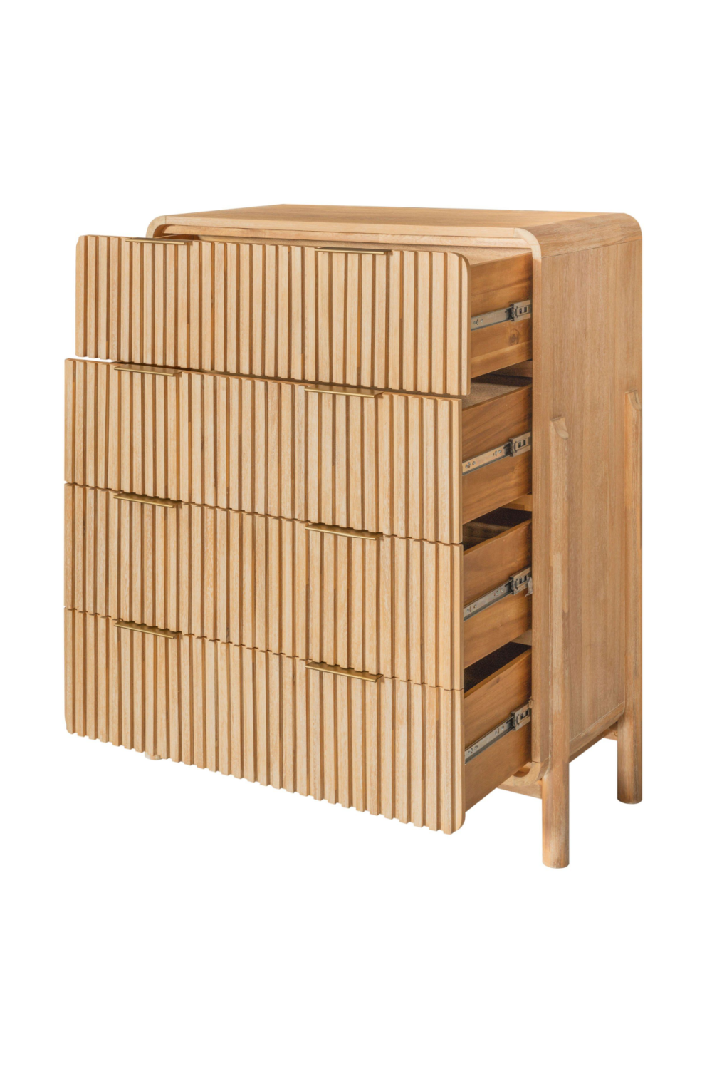 Natural Oak 4-Drawer Chest | OROA Modern Mikala | Oroa.com