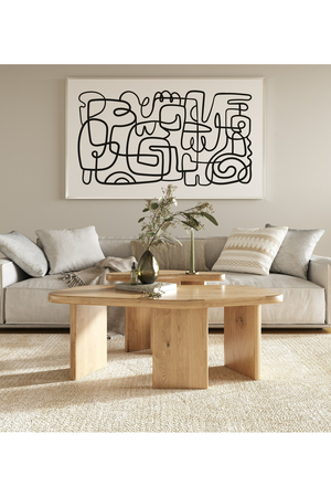 Natural Wood Coffee Table Set (2) | OROA Modern Jack | Oroa.com