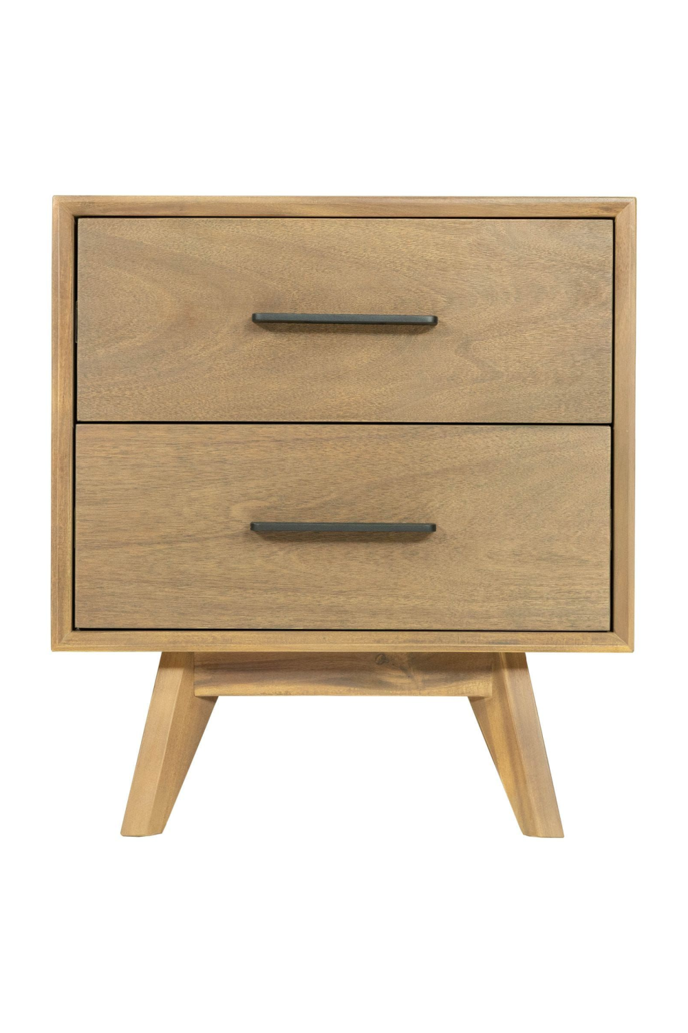 2-Drawer Acacia Wood Nightstand | OROA Modern Claire | Oroa.com