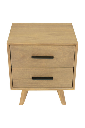 2-Drawer Acacia Wood Nightstand | OROA Modern Claire | Oroa.com