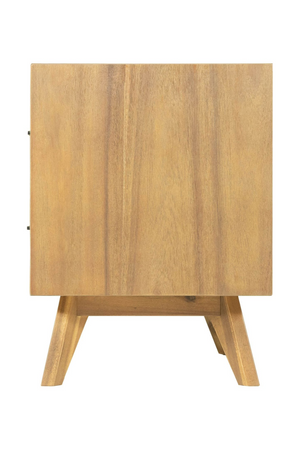 2-Drawer Acacia Wood Nightstand | OROA Modern Claire | Oroa.com