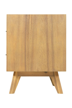 2-Drawer Acacia Wood Nightstand | OROA Modern Claire | Oroa.com