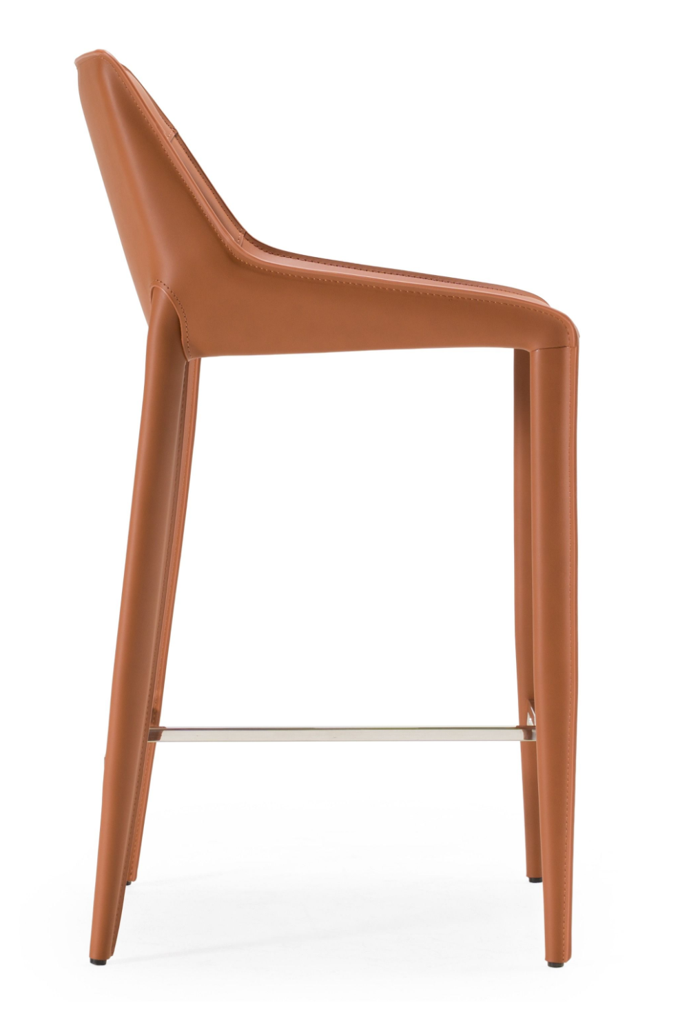 Saddle Leather Counter Stool | OROA Modern Halo | Oroa.com