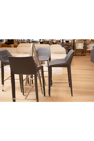 Saddle Leather Counter Stool | OROA Modern Halo | Oroa.com