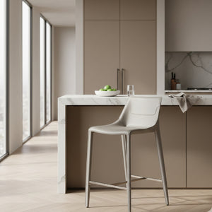 Saddle Leather Counter Stool | OROA Modern Halo