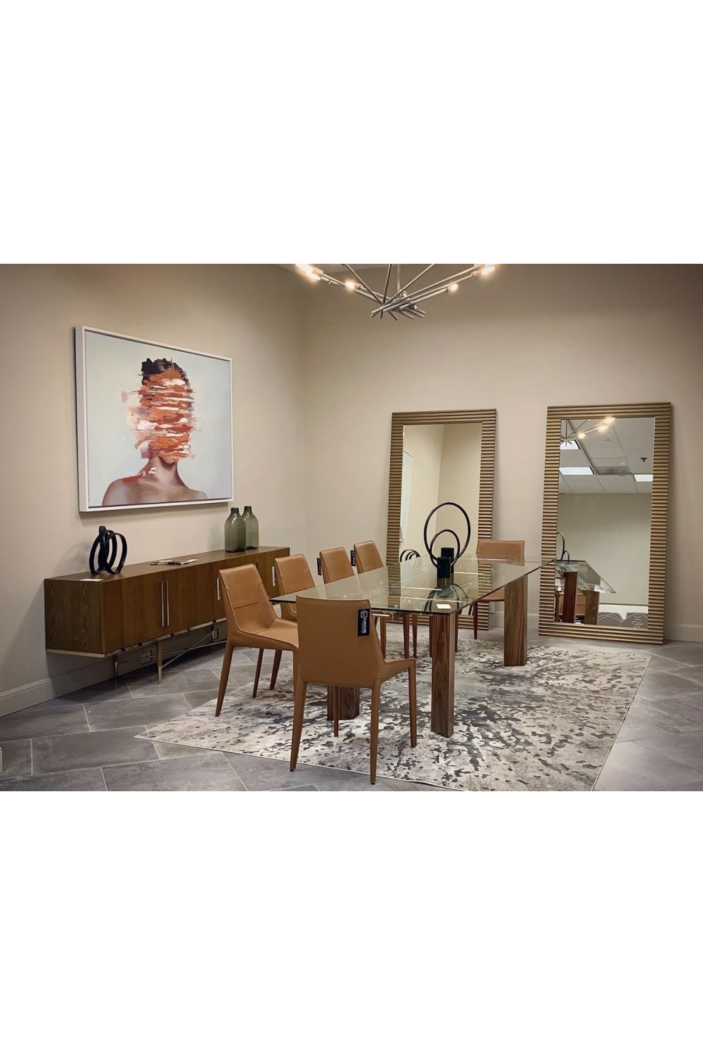 Saddle Leather Dining Chairs (2) | OROA Modern Halo | Oroa.com