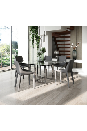 Saddle Leather Dining Chairs (2) | OROA Modern Halo | Oroa.com