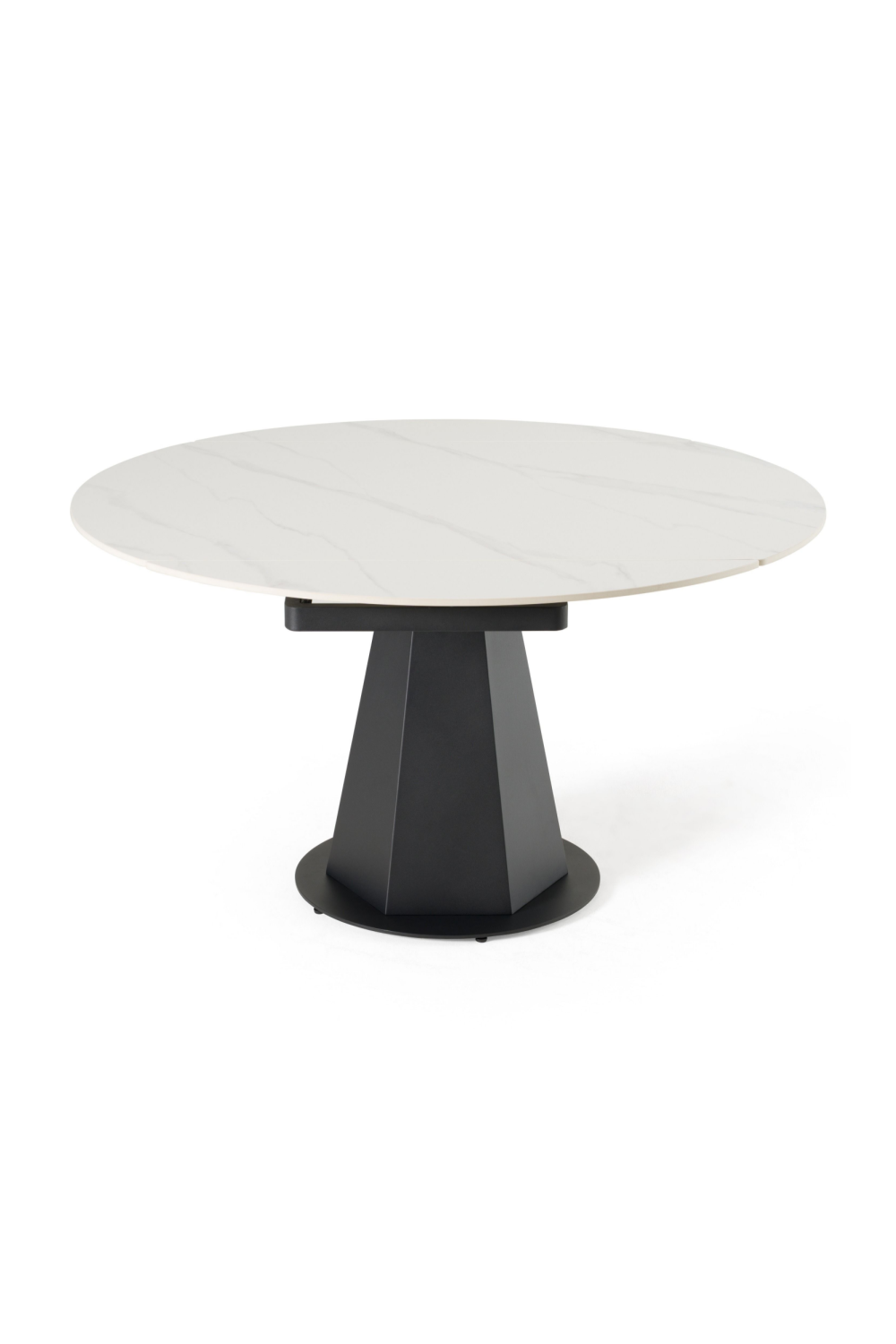 White Ceramic Extendable Dining Table | OROA Modern Barela | Oroa.com