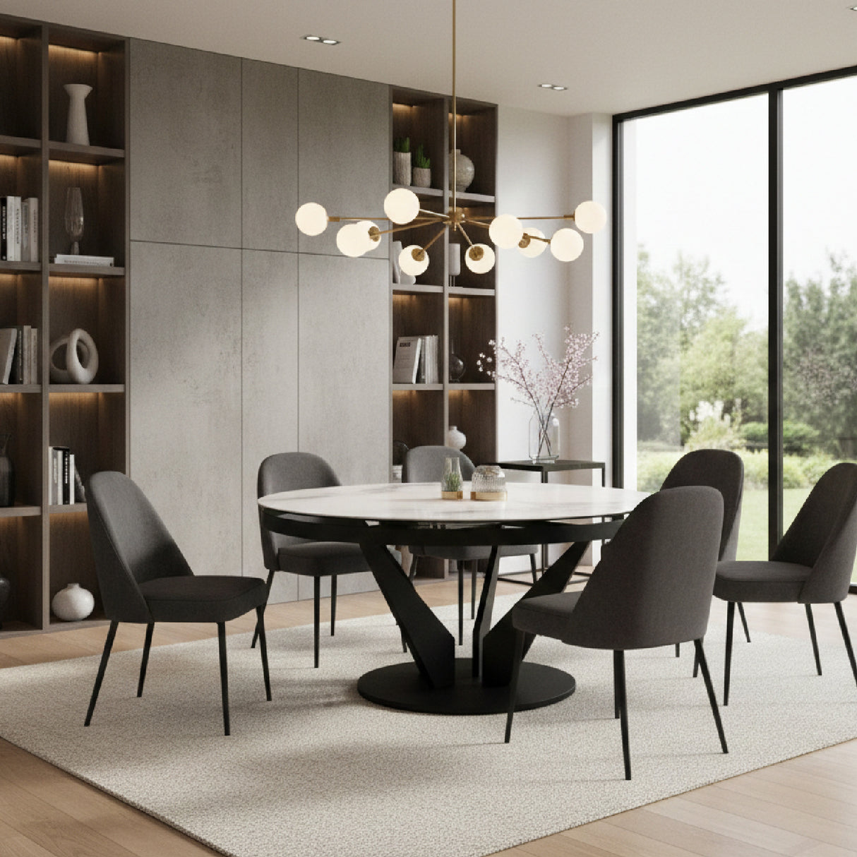   Oval Ceramic Extendable Dining Table | Oroa.com
