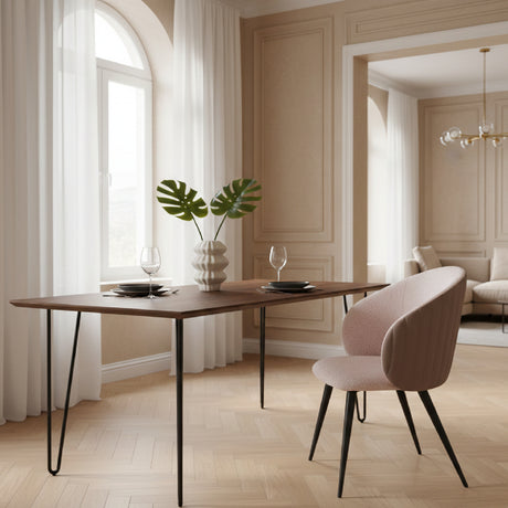 Gray & Pink Dining Chair | OROA Modern Marnie