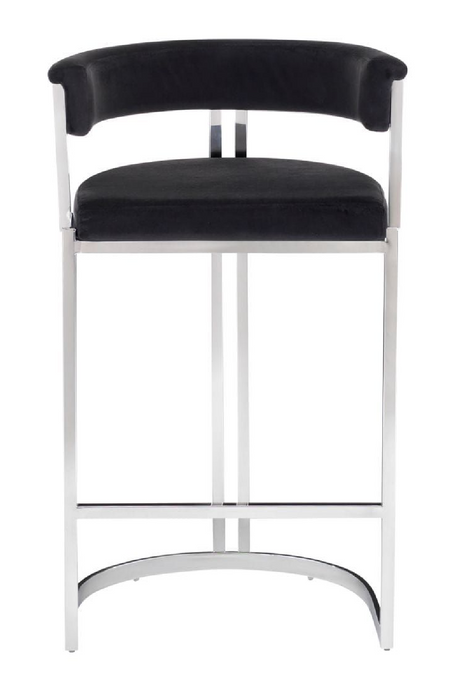Black Velvet Counter Stool | OROA Modern Munith | Oroa.com
