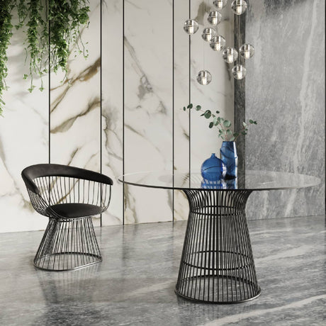   Round Tempered Glass Dining Table | Oroa.com