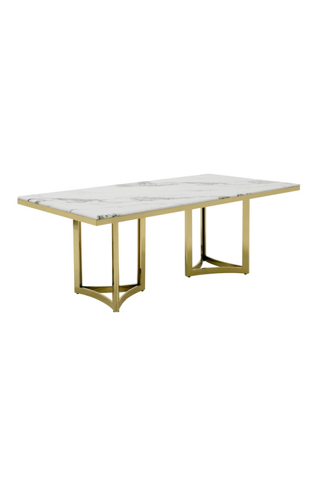 White Marble Top Dining Table | OROA Modern Loomis | Oroa.com
