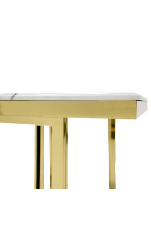 White Marble Top Dining Table | OROA Modern Loomis | Oroa.com