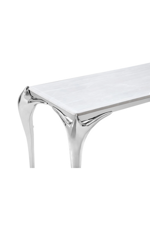 Stainless Steel Marble Console Table | OROA Modern Vince | Oroa.com