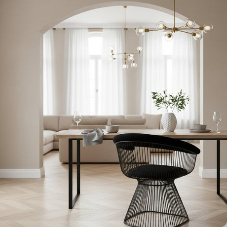   Black Windsor Back Velvet Dining Chair | Oroa.com