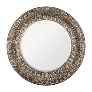   Modern European furniture - Vintage Gold Round Mirror - www.oroa.com | Oroa.com