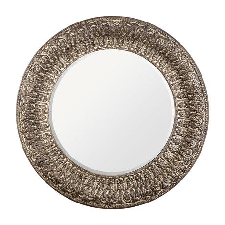   Modern European furniture - Vintage Gold Round Mirror - www.oroa.com | Oroa.com