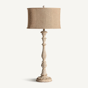   Beige Carved Floor Lamp | Oroa.com
