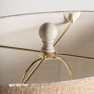   Beige Carved Floor Lamp | Oroa.com