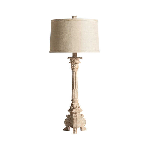Modern European furniture - Beige Cotton Table Lamp - www.oroa.com