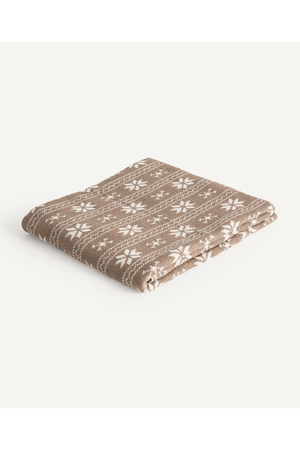 Brown Cotton Printed Plaid | Vical Home Snow | Oroa.com