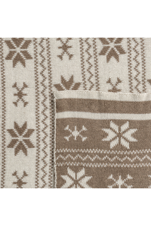 Brown Cotton Printed Plaid | Vical Home Snow | Oroa.com