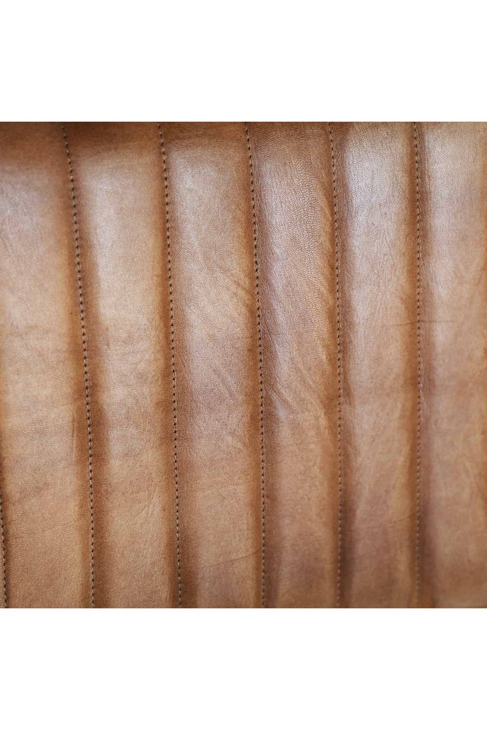 Brown Leather Cantilevered Dining Chair | Vical Home Chadron | Oroa.com