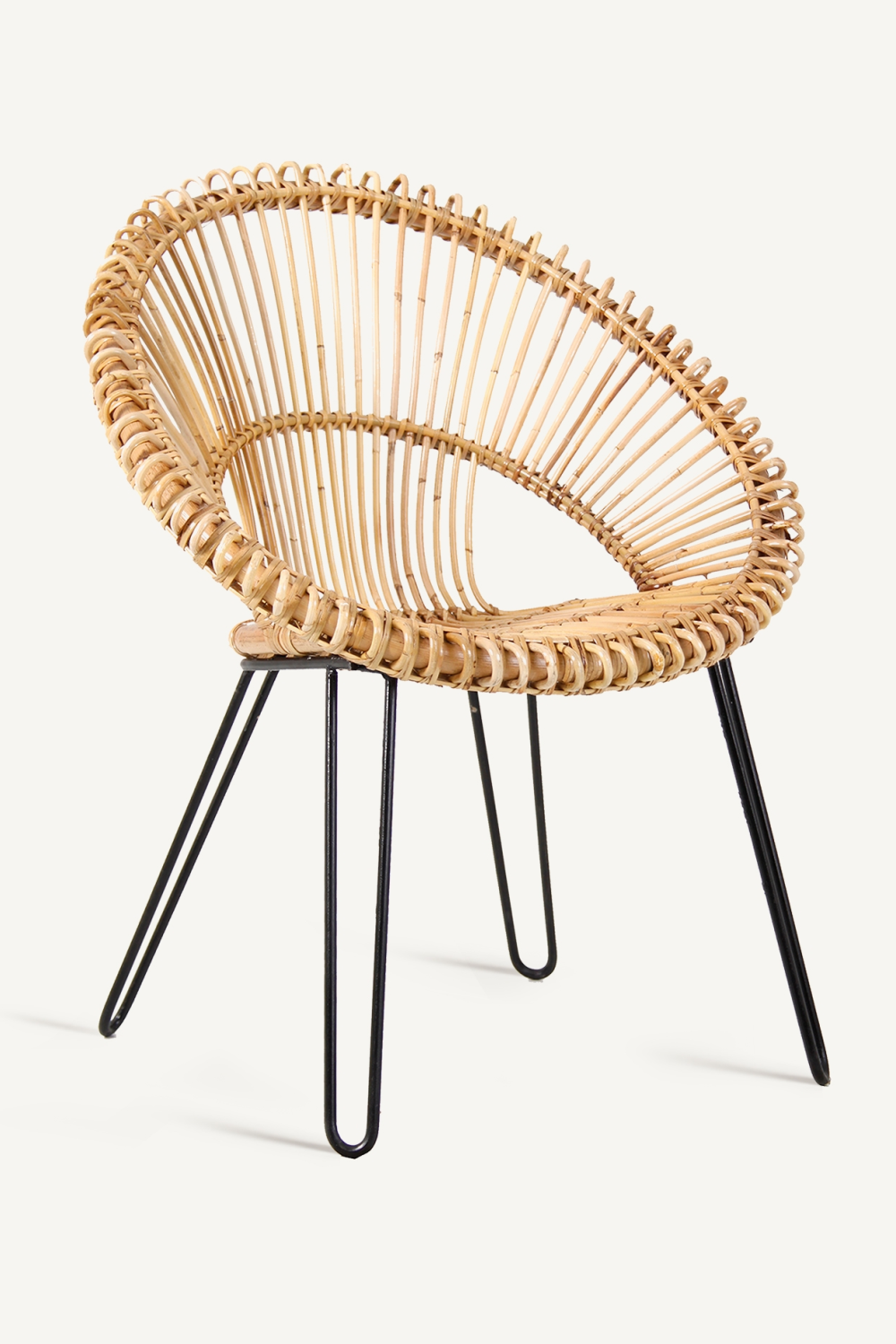 Brown Rattan Round Armchair | Vical Home Alfta | Oroa.com