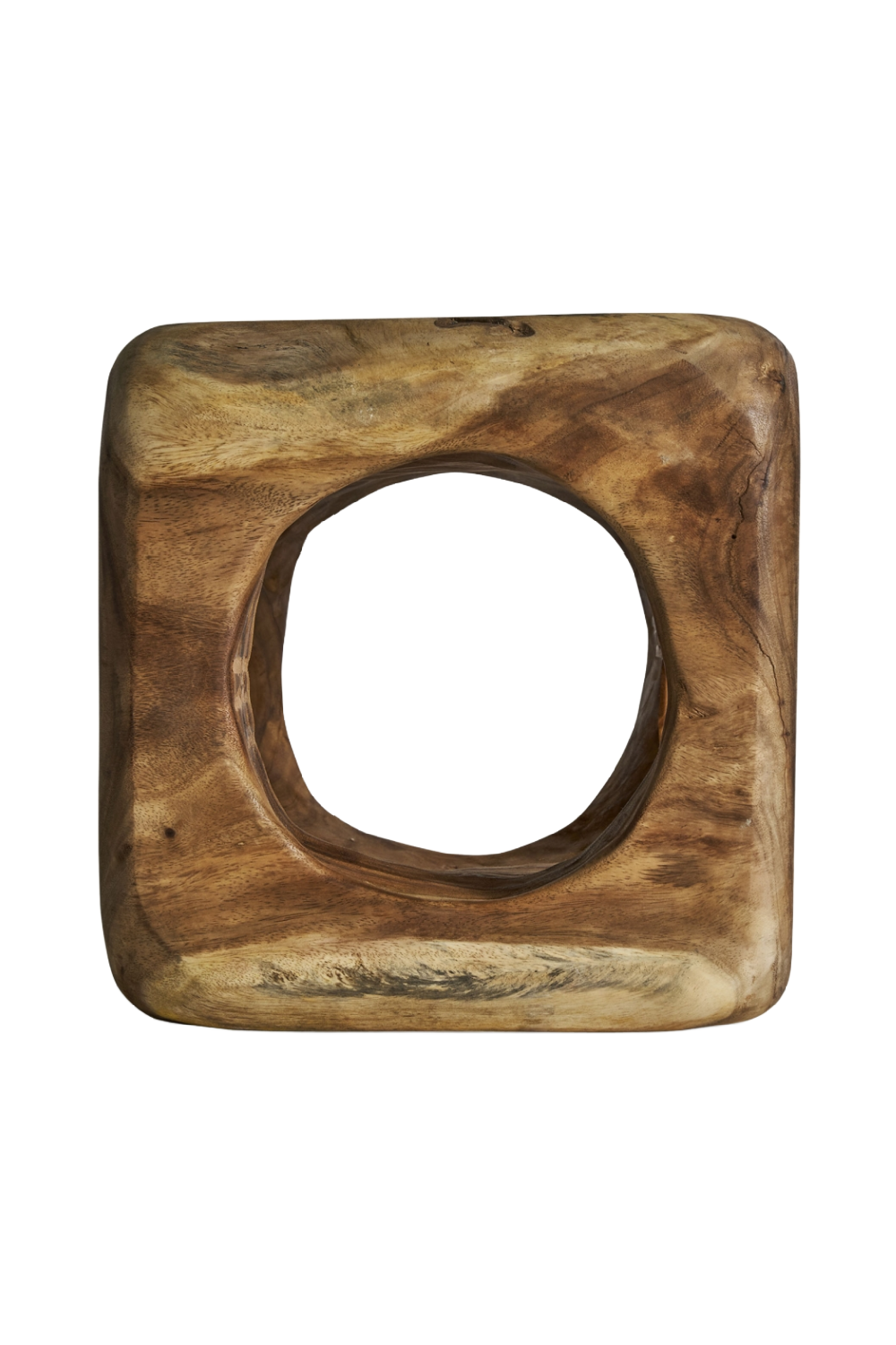 Wooden Cube Holed Stool | Vical Home Arusa | Oroa.com