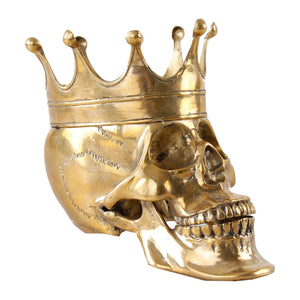   Gold Crowned Skull Decorative Figure | Oroa.com