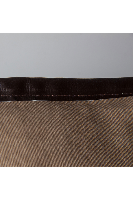 Taupe Cotton Hemmed Cushion | Vical Home Oliver | Oroa.com