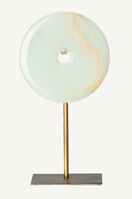 Round Natural Gem Decor Figure M | Vical Home Jade | Oroa.com