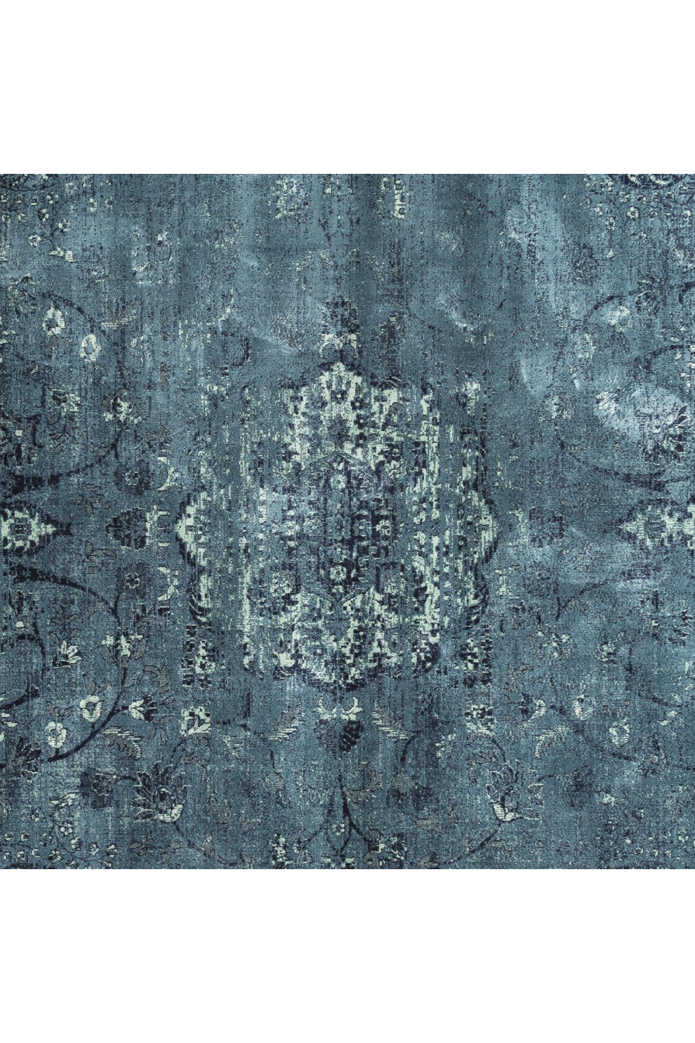 Turquoise Viscose Area Rug 9'6" x 6'6" | Vical Home Mirta | Oroa.com